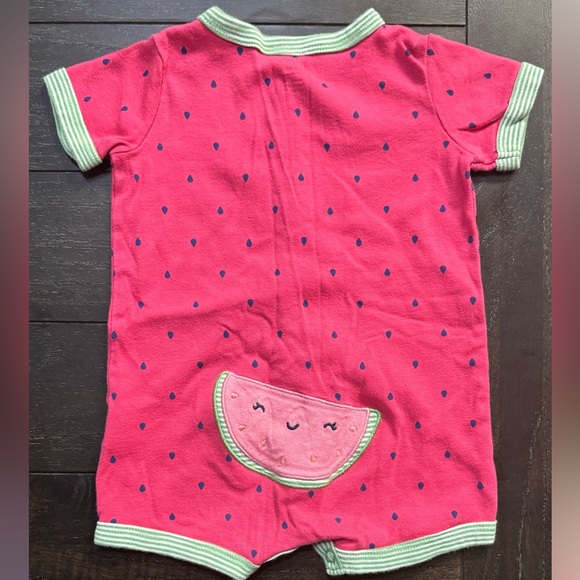 CARTER’S Baby Girl Watermelon Romper - Picture 2 of 7